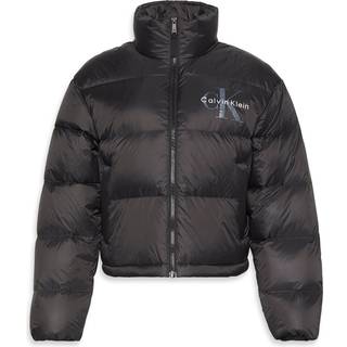 Monogram Down Puffer Jacket - Black - M