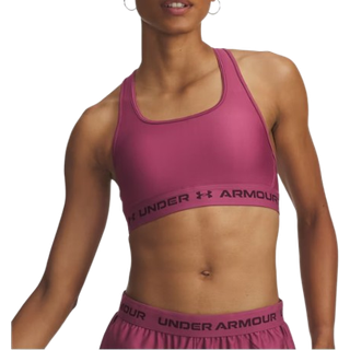 Under Armour Women's UA Crossback Mid Bra Fuchsia Dusk, S