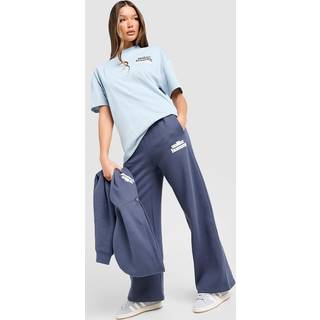 Unlike Humans Bubble Wide Leg Joggers, Blå - XL