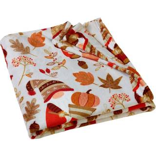 Catherine Lansfield Catherine Lansfield Natural Woodland Gonks Cosy Fleece Blanket Throw