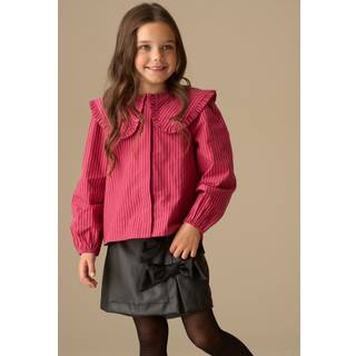 Angel & Rocket Angel & Rocket Pink Maggie Frill Collar Shirt - 134140cm