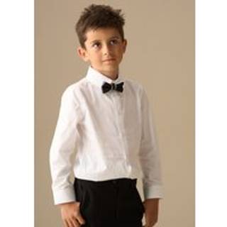 Angel & Rocket Angel & Rocket White Tuxedo Shirt & Bow Tie - 158164cm