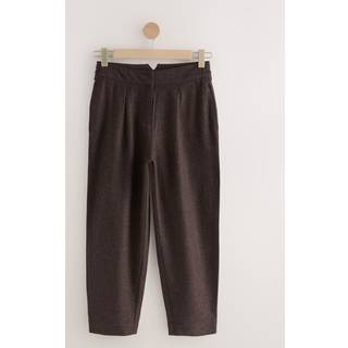 Next Plum Purple N. Premium Barrel Leg Trousers With Wool