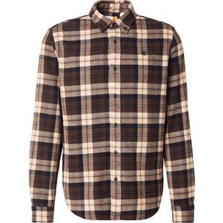 Timberland Midweight Flannel Check Shirt Skjorte Herrer størrelse S farve brun