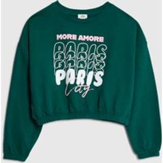 River Island River Island Green Paris City Sweat Shirt