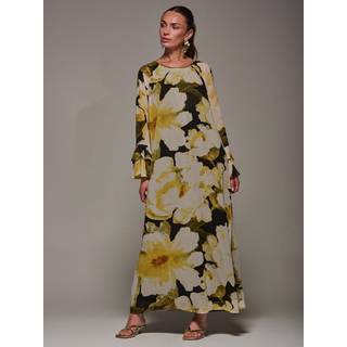 Jolie Moi Jolie Moi Chiffon Langærmet Shift Maxikjole - 8