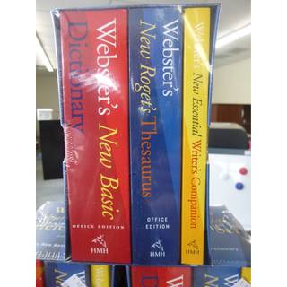Houghton Mifflin 1020842 Webster-Fets Ny vigtig reference Tre-bog Desk Set Paperback (HOU1020842)
