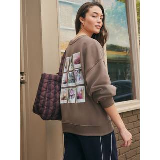 Next Grafisk Polaroid Malerisk Broderet Crewneck Sweatshirt