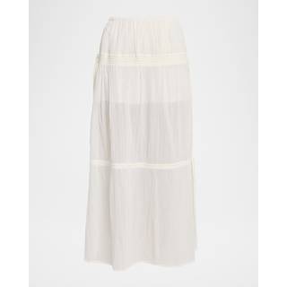 Toteme Cotton maxi skirt - white - L