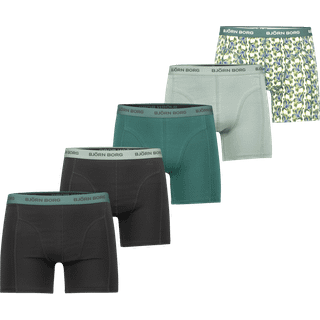 Björn Borg Men's Cotton Stretch Boxer 5-pack Multipack 3, L