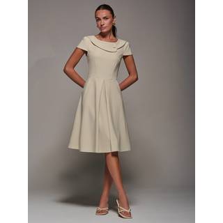 Jolie Moi Jolie Moi Rullekrave Hætteærmer Midi Kjole - 36