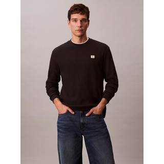 Calvin Klein Jeans Waffle T Shirt Black