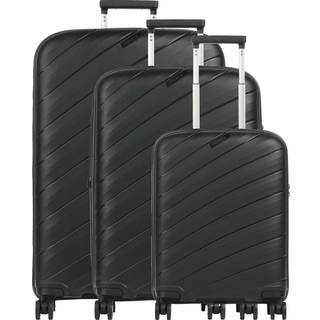 Travelite Burano Kuffertsæt (4 hjul) sort