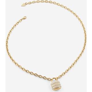 Guess JUBN05415JWYGT/U Damen-Halskette Schloss Pavé Goldfarben