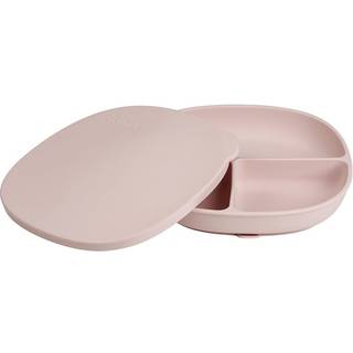 b.box Tallerken med Låg Silikone, Blush