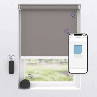 MotionBlinds Wireless Electric Black-Out Rollerblind 100x190cm - Grey