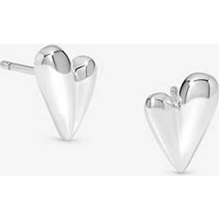 Simply Silver Simply Silver polerede nugget Hjerte ørestikker
