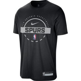 San Antonio Spurs Authentics Nike Dri-FIT NBA-trænings-T-shirt til mænd - sort - M