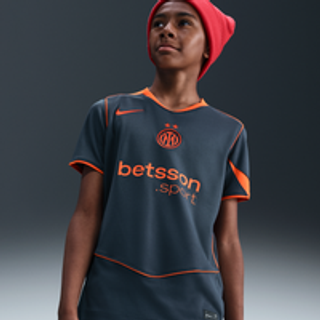 Inter Milan 2025/26 Stadium Third Nike Dri-FIT Total 90 Replica-fodboldtrøje til større børn - blå - XS