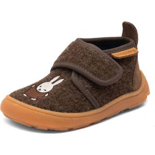 Miffy Barefoot Basic Hjemmesko, Dark Brown, 25
