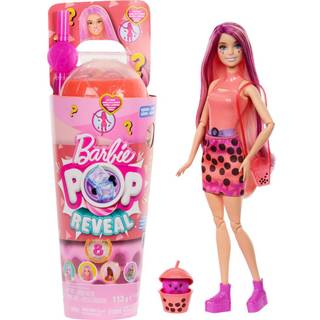 Barbie Pop Reveal Bubble Tea Series Doll & Accessories With Fashion Doll & Pet 8 Overraskelser inkluderer Color Change Cup med opbevaring (Styles