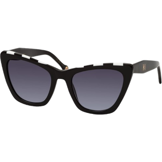 Carolina Herrera Kvinde HER 0129/S 80S/9O Solbriller Acetat Sort Grå Cat Eye Skygge