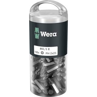 WERA bits krydskærv 25mm 100stk - PH2