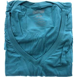 Bambu V -hals tee - Tropisk kricka av Cariloha för kvinnor - 1 PC T -shirt (XS)