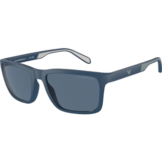 Emporio Armani Mand EA4219 576380 Solbriller Injiceret Blå Blå Firkantet Normal