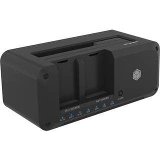 RaidSonic ICY BOX IB-2924MSCL-C31 - HDD / SSD docking station - clone function - M.2 NVMe Card / SATA 6Gb/s - USB 3.2 (Gen 2)