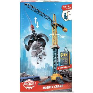 Dickie Toys Stor roterende legetøjskran med fjernbetjening - 110 cm