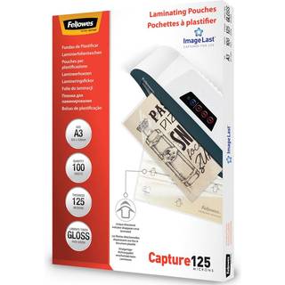 Fellowes Lamineringstaske 125 Mikron A3 100 Stk