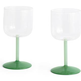Hay Tint Vinglas 2-pak e / Jadegrønne - Vinglas Borosilikatglas Klar - AB530-A668-AT91