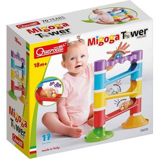 Quercetti Migoga tårn med lyd - 17 stk.