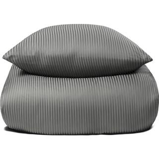 Sengetøj i 100% Egyptisk bomuld - 140x220 cm - Lysegrå sengetøj - Ekstra blødt sengesæt fra By Borg