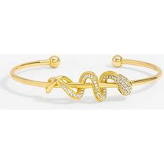 Inicio Hjem Tone Krystal Slange Armbånd Manchet