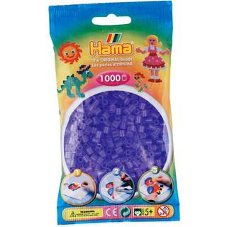 Hama Perler - 1000 stk Transparent Lilla- Midi (207-74)