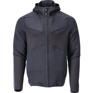 MASCOT CUSTOMIZED fleece hættetrøje med lynlås, mørk marine - M