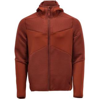 MASCOT CUSTOMIZED fleece hættetrøje med lynlås, efterårsrød - XL