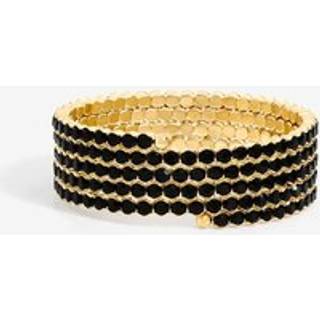 Mood Mood Sort Rund Wrap Manchet Armbånd