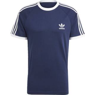 adidas 3 Stripe T Shirt Navy