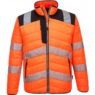 PW3 Hi-Vis Baffle jakke - Orange/Sort (Størrelse: XXXL)