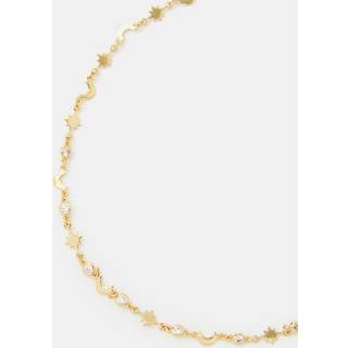 Accessorize Accessorize Gold Tone 14ct Plated Celestial Choker Necklace