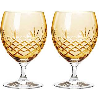 Ølglas - Frederik Bagger - Crispy Eightball Citrine, Amber - 2 stk. - Tilbud