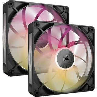 Corsair iCUE LINK RX140 RGB MAX Ventilator 2pk (sort)