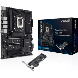 ASUS PRO WS W680-ACE IPMI LGA1700 ATX motherboard 4xDDR5 8xSATA DisplayPort 1.4 D-Sub HDMI 2.1