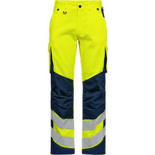 Engel 2545-319 Safety Light bukser / Arbejdsbukser Gul/Blue Ink 100
