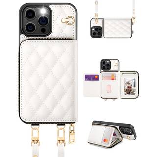 OCASE Kompatibel med iPhone 16 Pro Max Crossbody-pung-etui med kortholder PU-lder lynls Hndtaske Telefonpung med RFID-blokerende Kickstand Hn