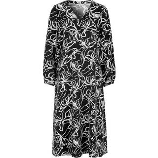 Vævet kjole med knapper