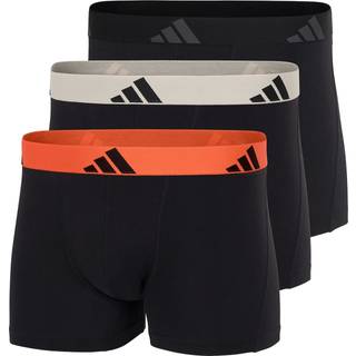 adidas 3-pak Active Flex Cotton Trunk - Orange/Black - X-Large * Kampagne *